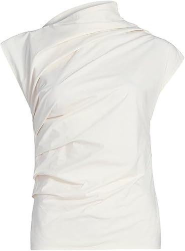 Stretch-Cotton Ruched Top
