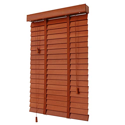 koovin Persiana Veneciana de Madera,Hecho de Madera Maciza, Levantamiento Regulable, para el hogar/Oficina, tamaño Puede ser Personalizado