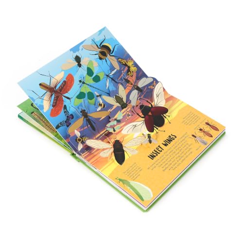 Image of Pop Up Insects Book for Kids: Bugs, Bees, Beetles, Butterflies & Discover The World of Insects | Interactive Learning | Nature's Mini Beasts | Educational Fun | Children's Nature Pop-Up Book