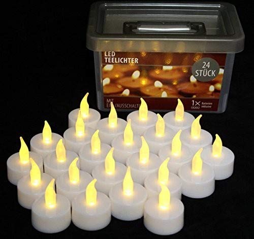Preisvergleich Produktbild Unbekannt 24x LED Teelicht in Box Teelichter