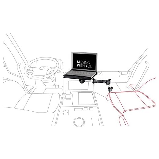 Infuu Holders 001 KFZ Universal Notebook Halterung für Auto LKW Fahrzeug aus Metall Aluminium stabil