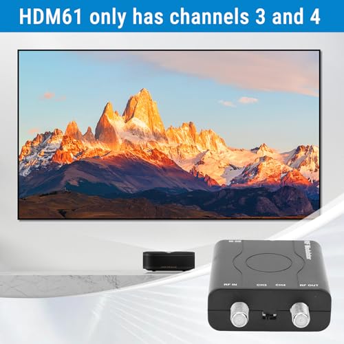 image for WOHPNLE HDM61 HDMI to Coax Adapter, 1080P HDMI to RF Converter with NT