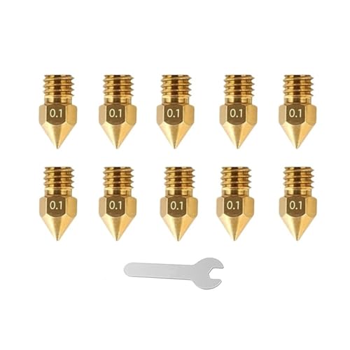 �݊���������܂�Creality CR10 CR10S Ender 3 MK8 �^�J���o�@�m�Y�� 0.1-1.0mm 10 20 �� 3D �v�����^�[���i(10pcs 0.1)