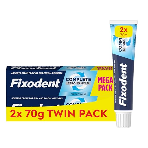 Image of Fixodent Complete Denture Adhesive, Fresh Flavour 2 x 70 g Twin Pack