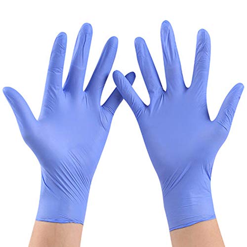 Preisvergleich Produktbild 100 Stück Latexhandschuhe für die Haushaltsreinigung, verwendet in Lebensmittel- / Gummi- / Gartenhandschuhen, universelle Linke und rechte Hand Einweghandschuhe Latex