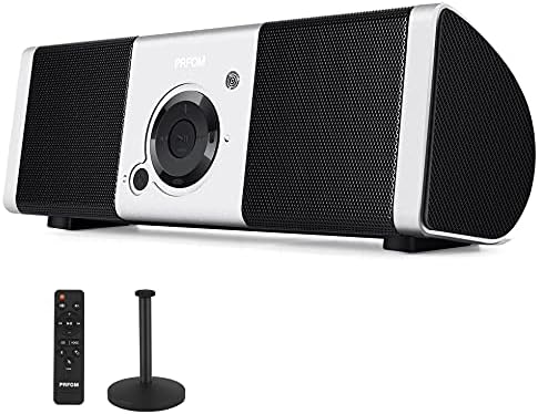 PRFOM Portable Bluetooth Speaker with BassUp Technology, IPX4 Waterproof, 24H Playtime, with Remote Control, with Detachable Stand, 20W Louder Stereo Sound for Outdoors, Indoor,Camping