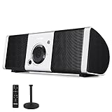 PRFOM Portable Bluetooth Speaker with BassUp Technology, IPX4 Waterproof, 24H Playtime, with Remote