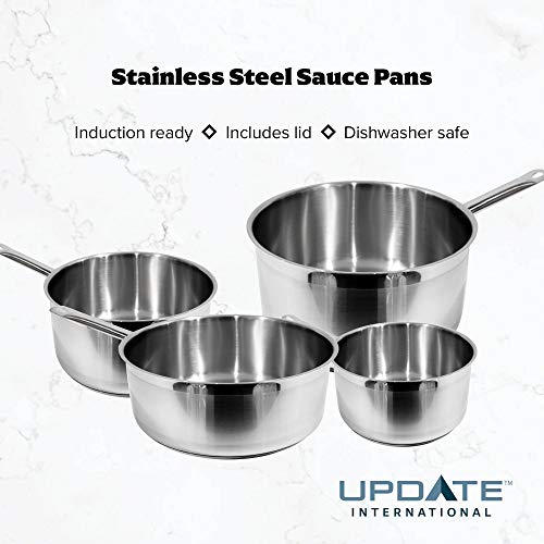 Update International Ssp-2 Stainless Steel Sauce Pan With Cover, 2-Quart, Silver #TOP3