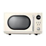 COMFEE' Retro Countertop Microwave Oven, 0.7 Cu.Ft.,700W, Apricot