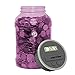 Digital Coin Bank Savings Jar - Automatic Coin Counter Totals All U.S. Coins Including Dollars and Half Dollars - Original Style, Transparent Pink Jar