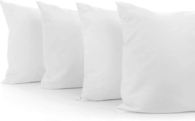 Nod Off Pack of 4 Bed Pillows - Ultra bounce Down Alternative Hypoallergenic and Dust Mite Sleeping Pillow, Hotel Quality Pillow Suitable for Back and Side Sleepers - White