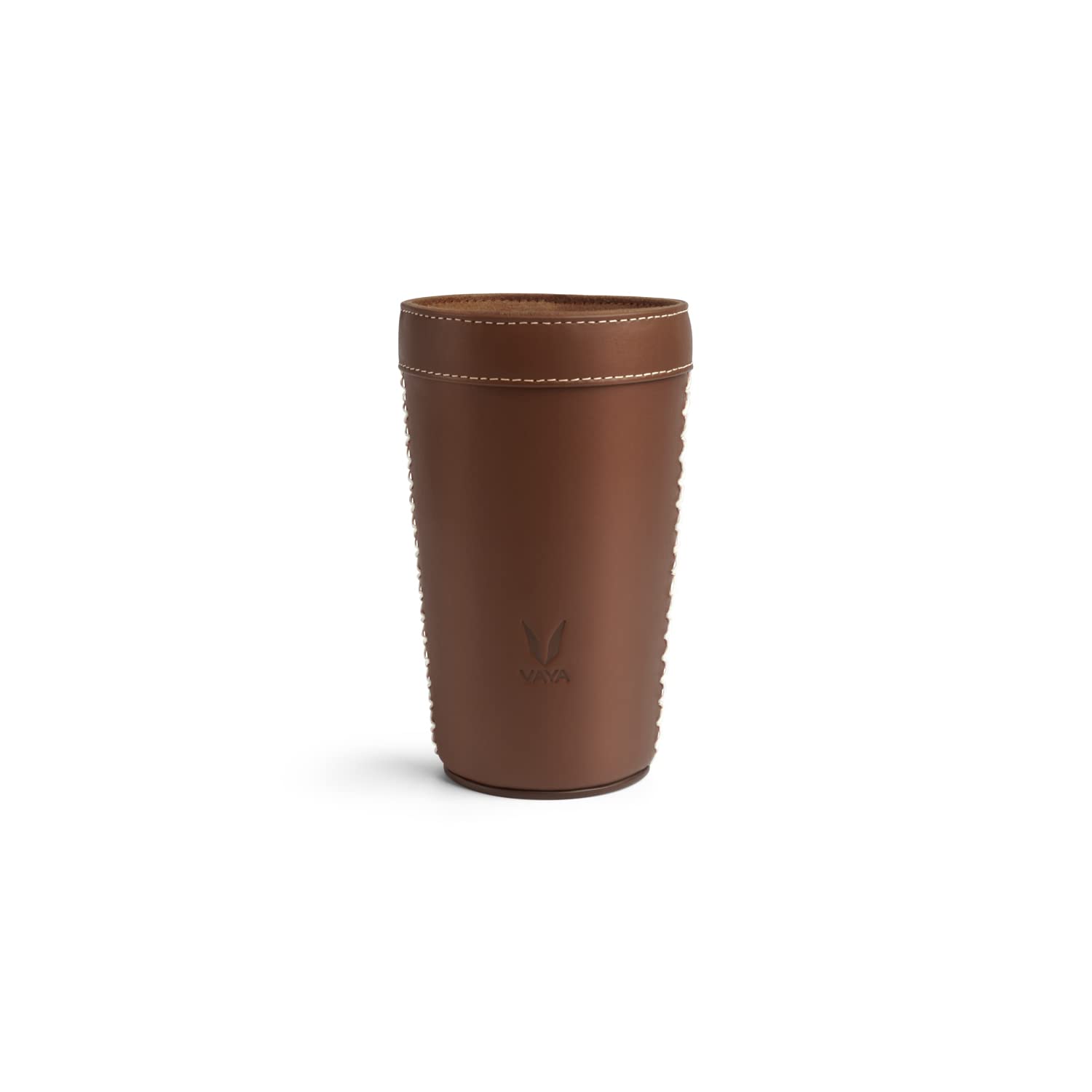 Drynk Leather Sleeve for 350ml Vaya Water Bottles, Perfect Grip Bottle Cover, Color - Tan