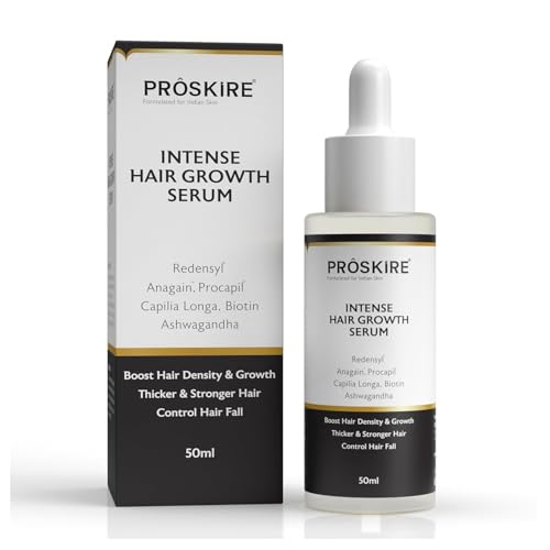Pro;skire Intense Hair Growth Serum with Redensyl, Anagain, Procapil, Capilia ...