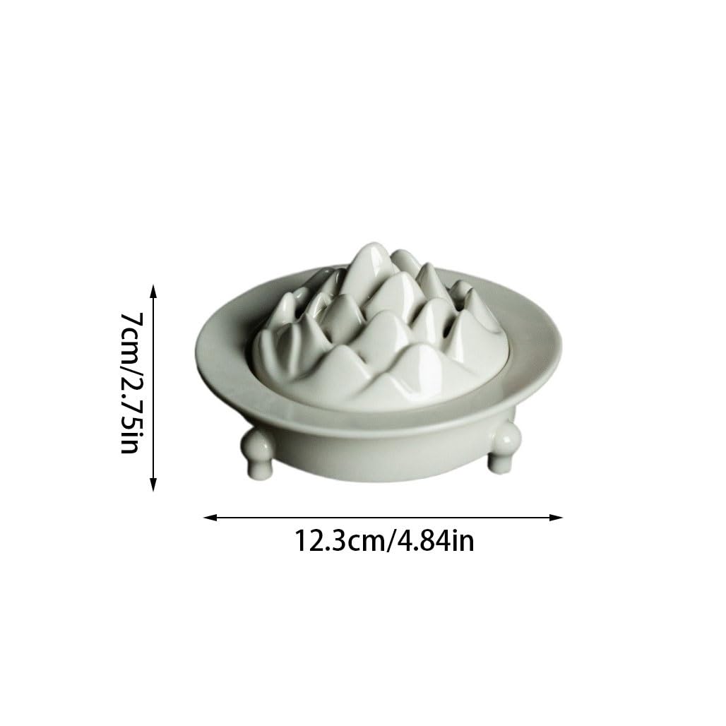 Quemador de Incienso Quemador de incienso creativo de tres patas, quemador de aromaterapia de cerámica, quemador de aromaterapia chino, Base de incienso for el hogar Quemador de Incienso en Cascada