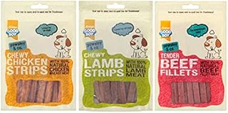 GoodBoy Pawsley & Co Chewy Strips MIX PACK (Lamb 80g, Chicken 100g, Beef 90g)