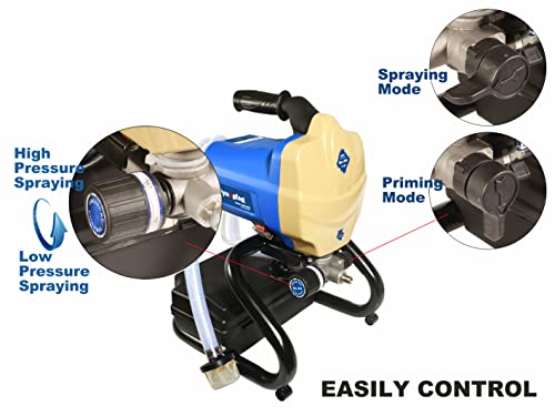 Dynastus Electric Stand Airless Paint Sprayer, With 3000Psi High Pressure 7/8Hp Power #TOP3