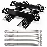 Criditpid Grill Replacement Parts for Nexgrill 720-0697, Grill Master 720-0697 Models, Grill Heat Plate Shields and Grill Burner Tubes Replacement for Sunbeam 720-0697.