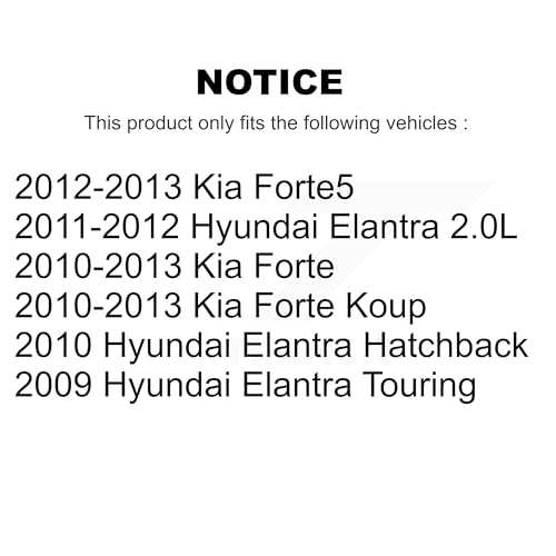 CMX Front Rear Ceramic Brake Pads Kit Replacement For Hyundai Elantra Kia Forte Koup Forte5 KCX-100365 by CMX - Image 2