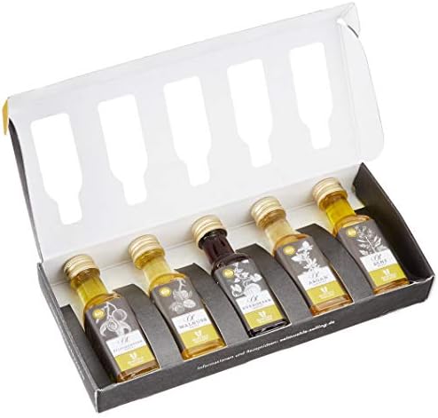 Ölmühle Solling Geschenkset Kernige und Nussige Renner, Bio-Arganöl geröstet, Kürbiskernöl geröstet, Pflaumenkernöl, Senföl, Walnussöl