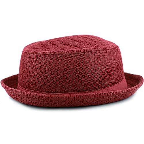 Image of The Hat Depot Unisex Light Weight Classic Soft Cool Mesh Pork Pie hat