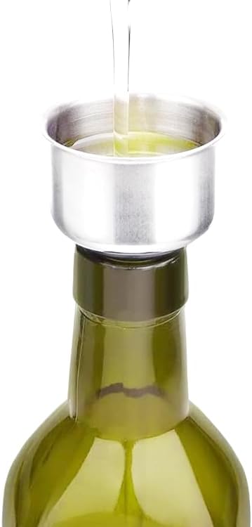 KALDEWEI 4 Pack Olive Oil Dispenser Glass Bottle 17oz 500ml with Threaded Mouth (Green), Oil & Vinegar Cruet with 6 Stainless Steel Pourers 4 Labels 4 Thead Caps 4 Fin Caps & 2 Funnels