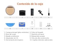 ILIFE V5s Plus Staubsaugerroboter und Mopp Combo, funktioniert mit 2,4 G WLAN/App/Alexa, automatischer Staubsaugerroboter, selbstladend, schlank und leise (V5s Pro Upgrade) – Ansicht 8