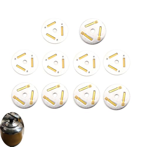 NentMent 10 Pack Kettle Whistle Plate Replacement Chime Sound Chip Warning Alarm for Whistling Stovetop Tea Kettles Lid Cover and Spout Nozzle Tip Boiling Stove Top Teapot Repair Parts