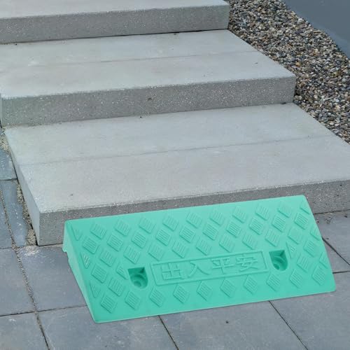 Rampe d'accès antidérapante en PE vert de 5 cm pour la mobilité