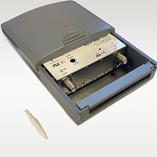 Preamplificatore Antenna TV Regolabile 15-38dB | Per Segnale UHF 470-790MHz, Filtro LTE Incluso - Foto 6