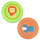 SGERUFZ 2 Flying Disc Non-Slip Soft Silicone Toy for Parent-Child Time and Outdoor Sport (Lion and Hippopotamus)