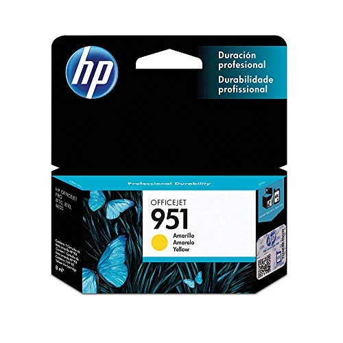 Tinta Y Tóner, Office Product Cartucho de tinta HP 951 Amarillo Original (CN052AL)