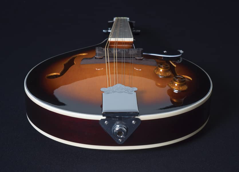 Oscar Schmidt OM10E A-Style Spruce Top Acoustic-Electric Mandolin - Tobacco Sunburst - Image 6