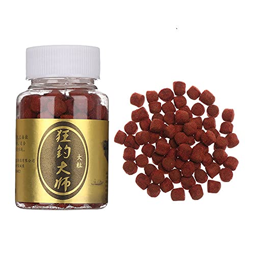 TONGUO Fishing Tools Particles Balls 1 Bottle Soft Lures Artificial Feeder Ball Fishing Bait Smell Squid Carp Fishing Bait Fishing Lure(9mm)