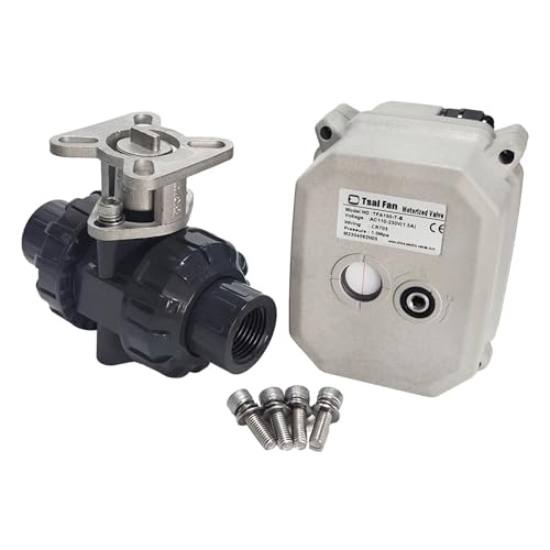 Vanne de commande DN15 U-PVC 1/2 BSP avec signal analogique 0-5V - 7