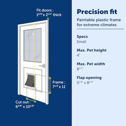PetSafe Extreme Weather Plastic Pet Door, Small - image 3