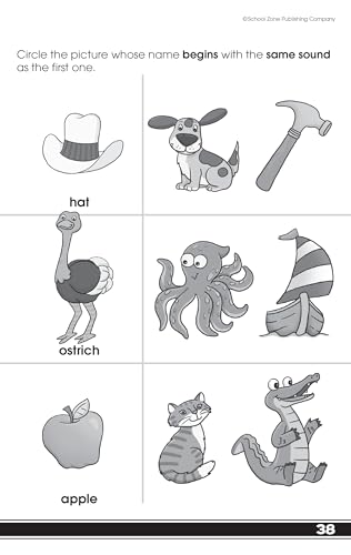 School Zone 02742 Get Ready For Kindergarten Workbook - Ages 3 To 6, Preschool To Kindergarten thumb #6