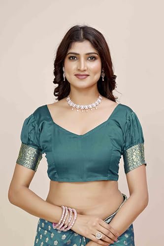 Image of Shasmi Women's Banarasi Saree Pure Kanjivaram Silk Saree Soft new ladies 2025 Design Wear Pattu Sarees Party Sari collections With Blouse Piece for Wedding sadi (PARI-218)