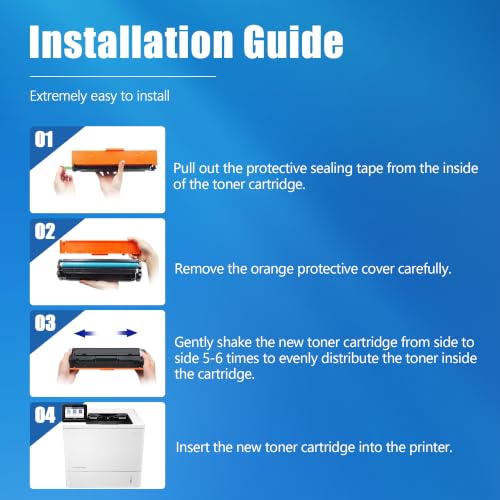 Image of Compatible with HP 147A Black Toner Cartridge W1470A , 1-Pack | High yield , for LaserJet Enterprise M610dn /M610n /M611dn /M611x /M612dn /M612x /MFP M634 M635 M636 Series Printers; With Chip