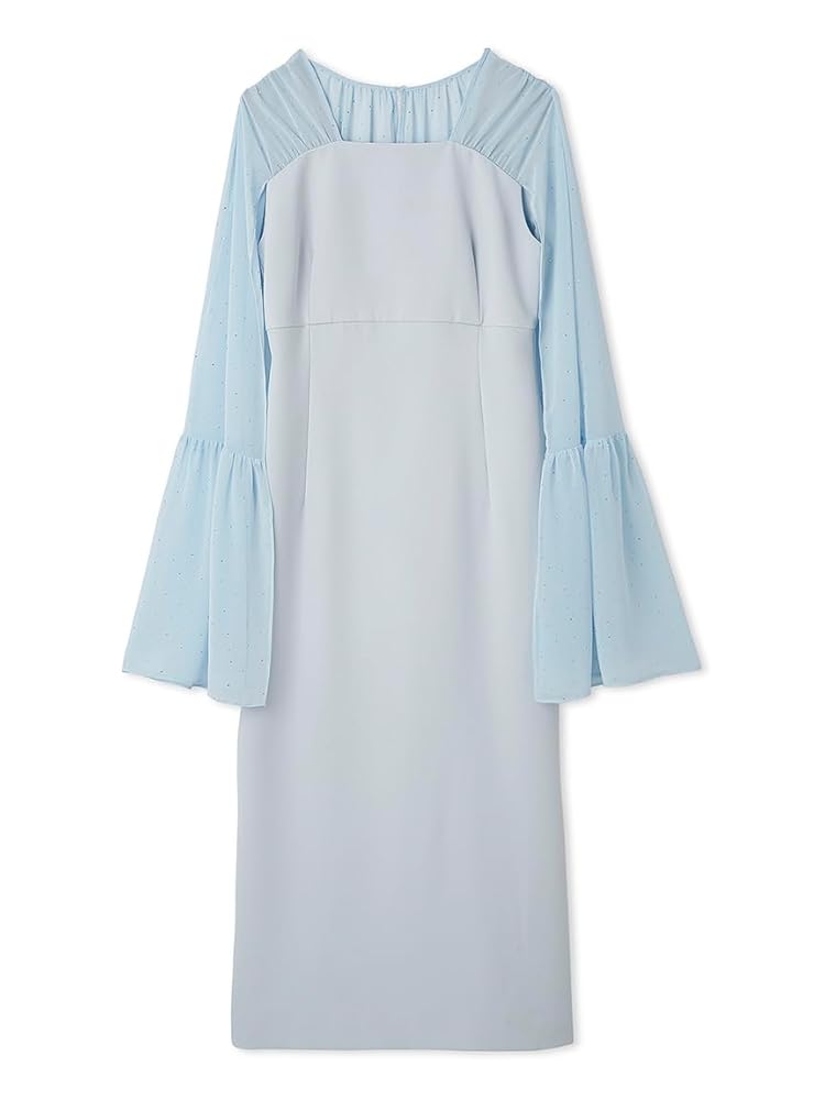 Amazon.co.jp: [セルフォード] シャイニーシフォンケープドレス