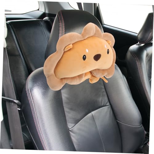 Almohada de cuello de león para auto y viaje miniatura 6
