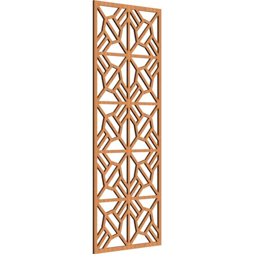 Image of Auburn Decorative Pierced Fretwork Wood Wall Panels, 21 3 /8 inchW x 54 3 /8 inchH x 3 /8 inchT, Cherry