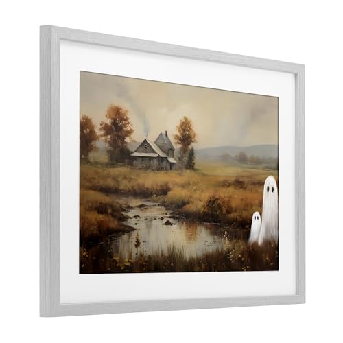 Impression Ghosts In Farm Field cadre Stupell cadre Petal Prints Design
