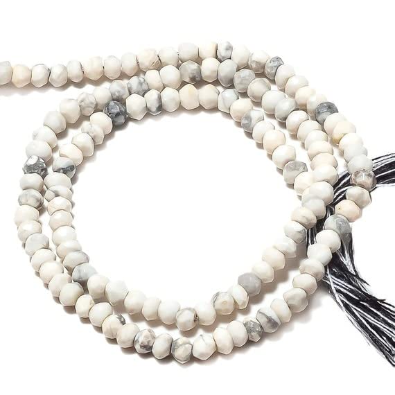 Perles howlite blanche 3.5mm pour créer vos bracelets bohèmes et colliers d'été