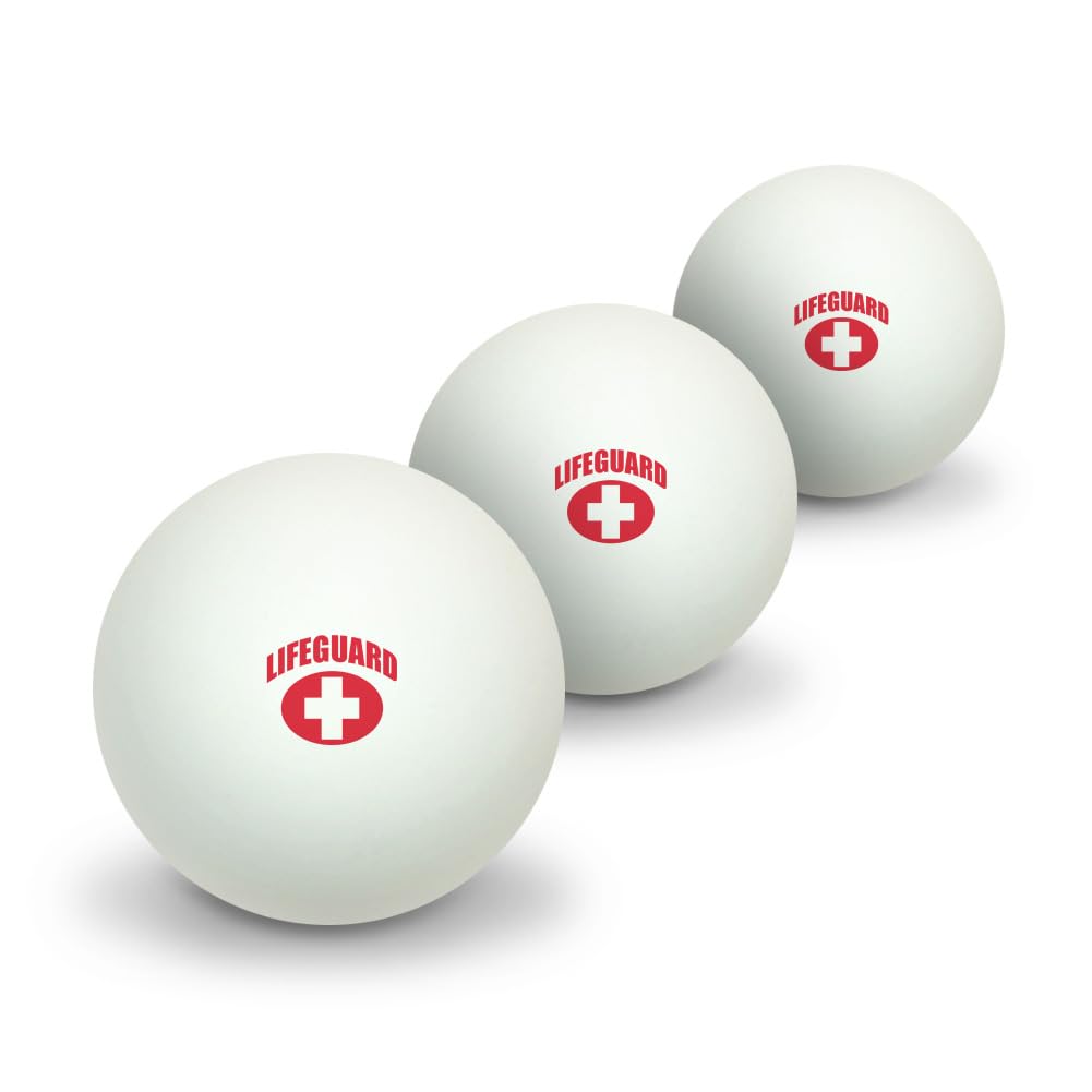 GRAPHICS & MORE Lifeguard Novelty Table Tennis Ping Pong Ball 3 Pack