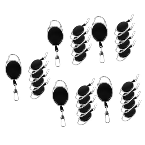 Porte-clés rétractables élastiques lot de 25 badges et clés de plein air