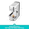 CASABREWS CM5418 Espresso Machine 20 Bar, Compact Espresso Maker with Steam Milk Frother, Stainless Steel Coffee Machine with 34oz Removable Water Tank for Cappuccino, Gift for Women or Men, Silver #2