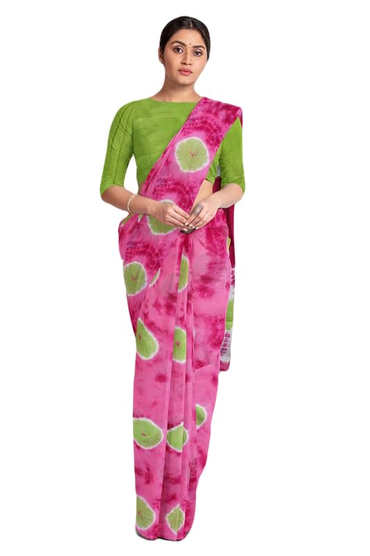 Image of SURAJ INTERNATIONAL Printed Cotton Saree For Women With Blouse Piece | Ideal For Everyday And Office Wear