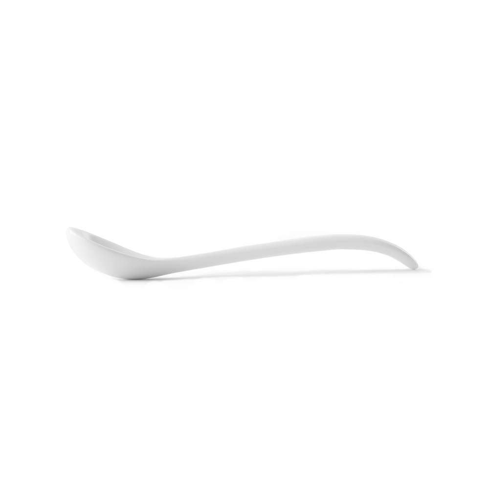 Holst Porzellan Juego de hueveras de Porcelana apilable con Cuchara, Piezas. Home, Blanco, 24-tlg