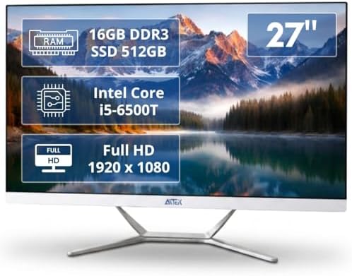 Computador All In One 27" Full HD 16GB SSD 512GB Wi-Fi para Traba...