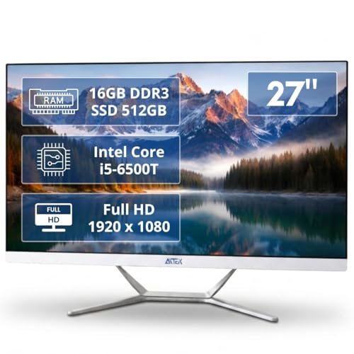Computador All In One 27" Full HD Intel Core i5 16GB RAM SSD 512GB Wi-Fi PC Rápido para Home Office Trabalho e Estudo